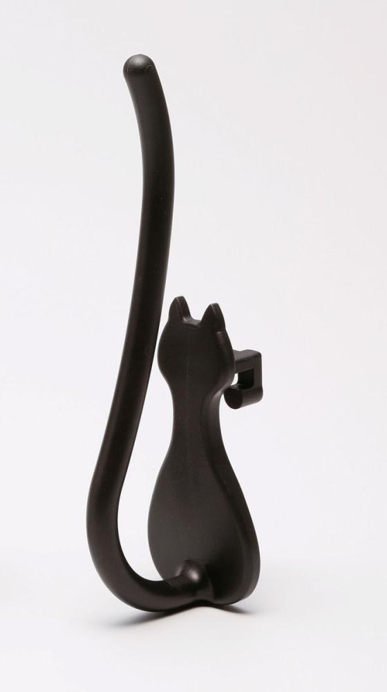 猫のボトル掛け　ブラック