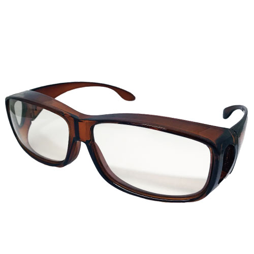 保土ヶ谷電子販売　花粉グラス　オーバーグラス　ブラウン　ＫＦ－０５－２