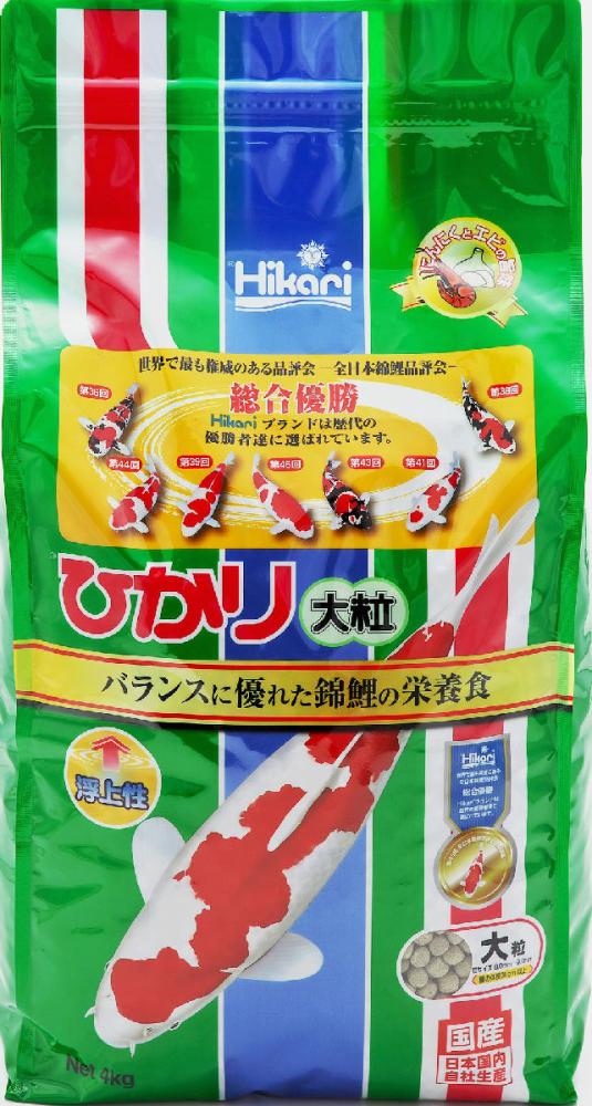 キョーリン　ひかり　錦鯉用飼料　大粒　錦鯉用　４ｋｇ