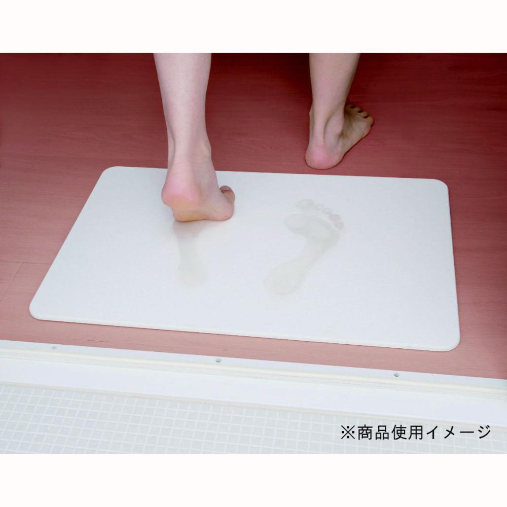 アテーナライフ　珪藻土バスマット　Ｌ　幅６０×奥行３９ｃｍ　調湿効果