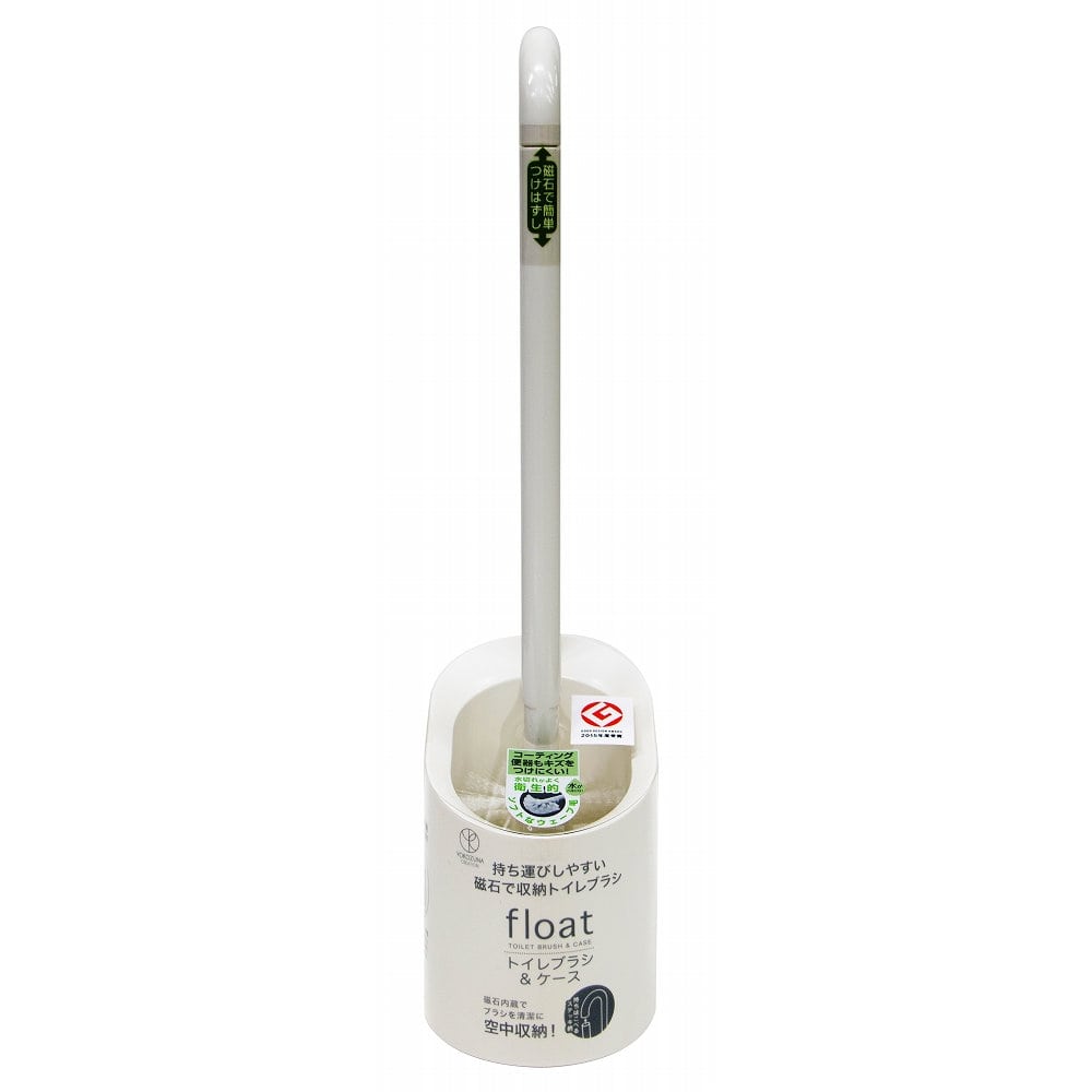 ヨコズナクリエーション　フロート　トイレブラシケース付　アイボリー