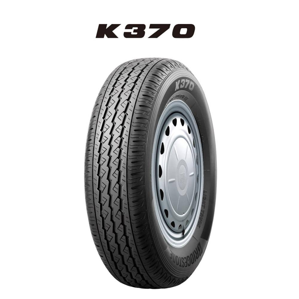 ブリヂストン　軽トラック用タイヤ　Ｋ３７０　スチールホイールセット　１４５／８０Ｒ１２　８０Ｎ