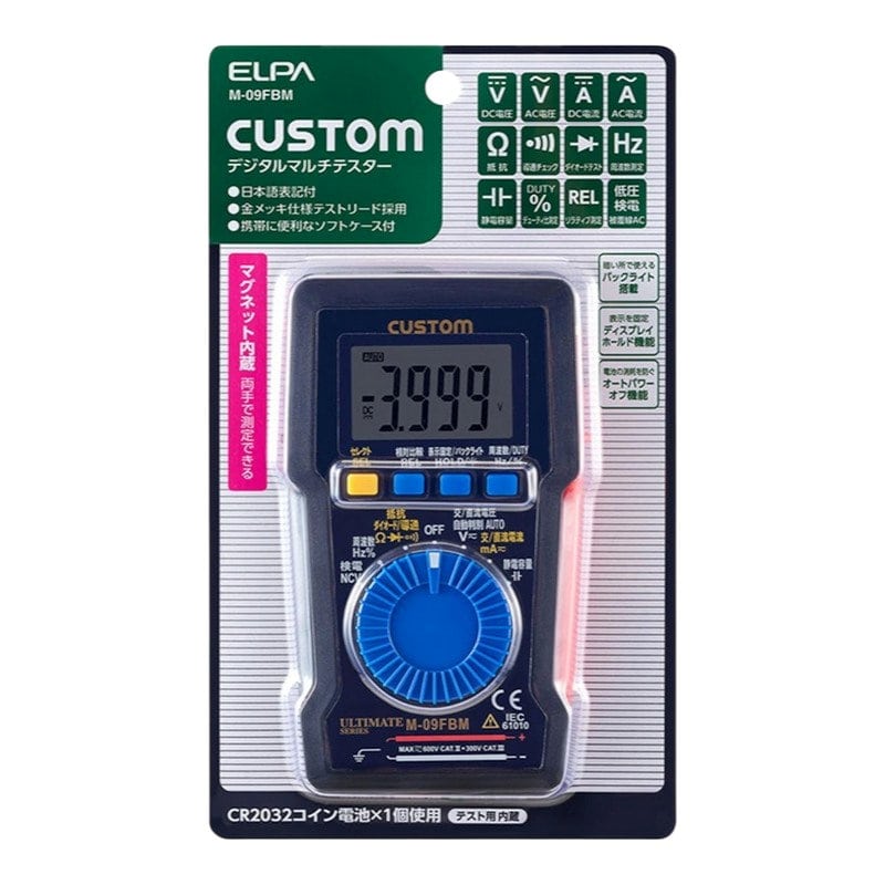 ＥＬＰＡ　デジタルマルチテスター　Ｍ－０９ＦＢＭ