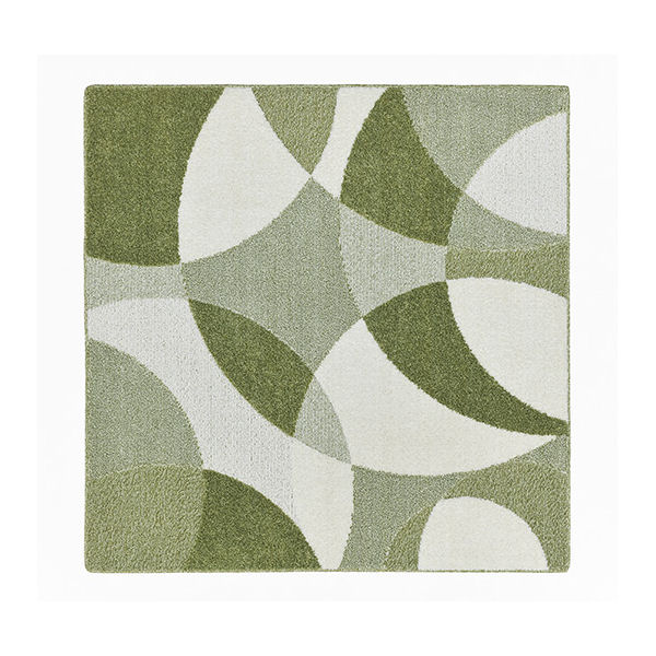 萩原　抗ウィルスラグ　ジャスト　グリーン　１９０×１９０ｃｍ