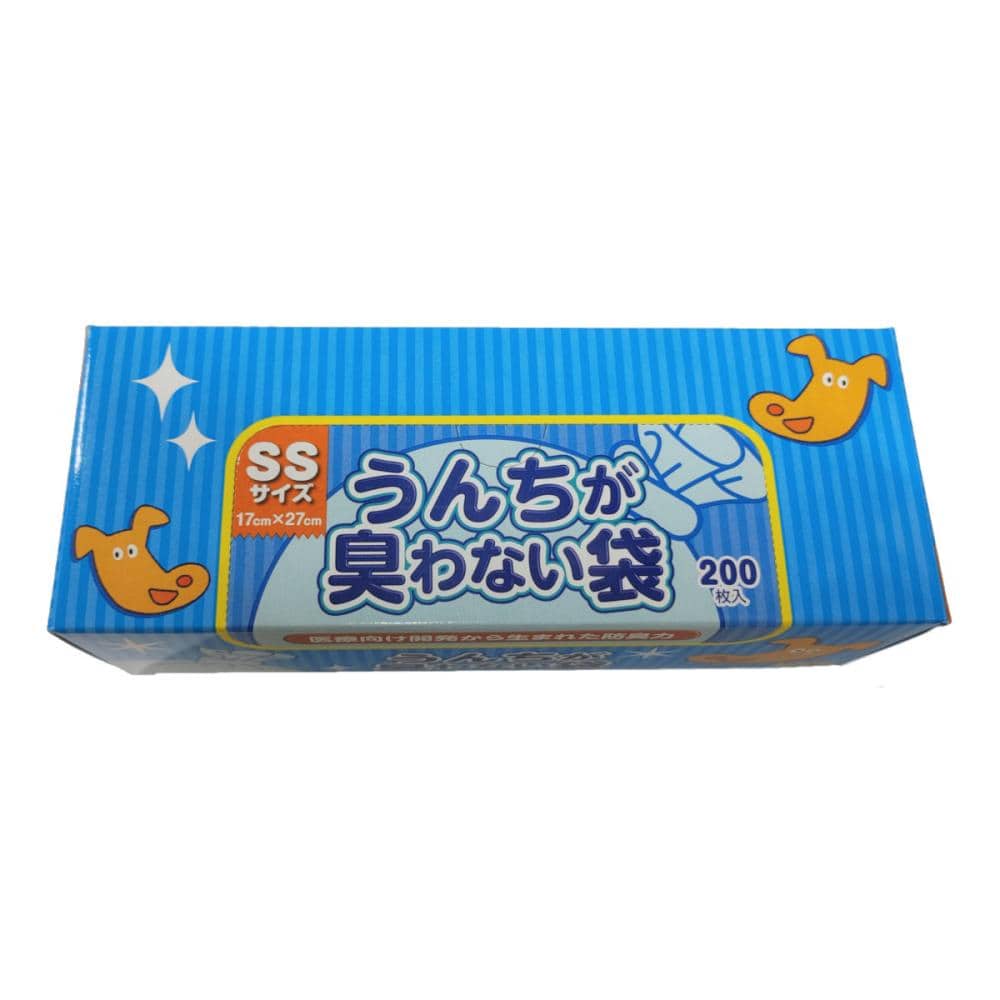 クリロン化成　うんちが臭わない袋　ＢＯＳ　ペット用　ＳＳサイズ　２００枚入り