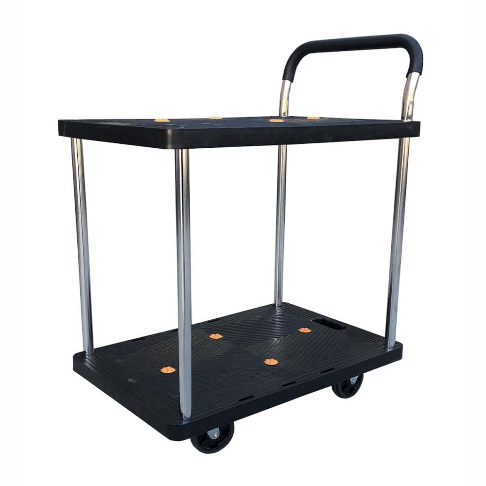 静音台車　２段　樹脂製　１５０ｋｇ