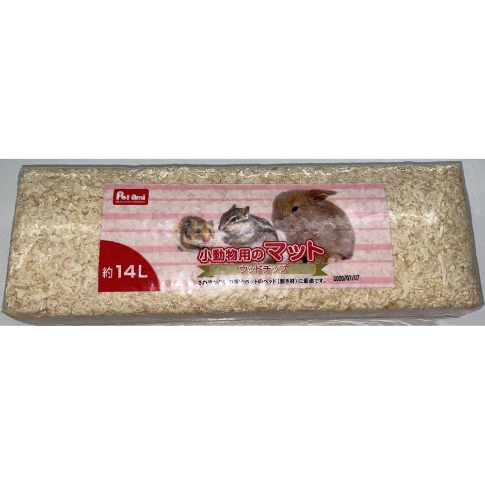 Ｐｅｔａｍｉ　小動物用のマット　ウッドチップ　１４Ｌ