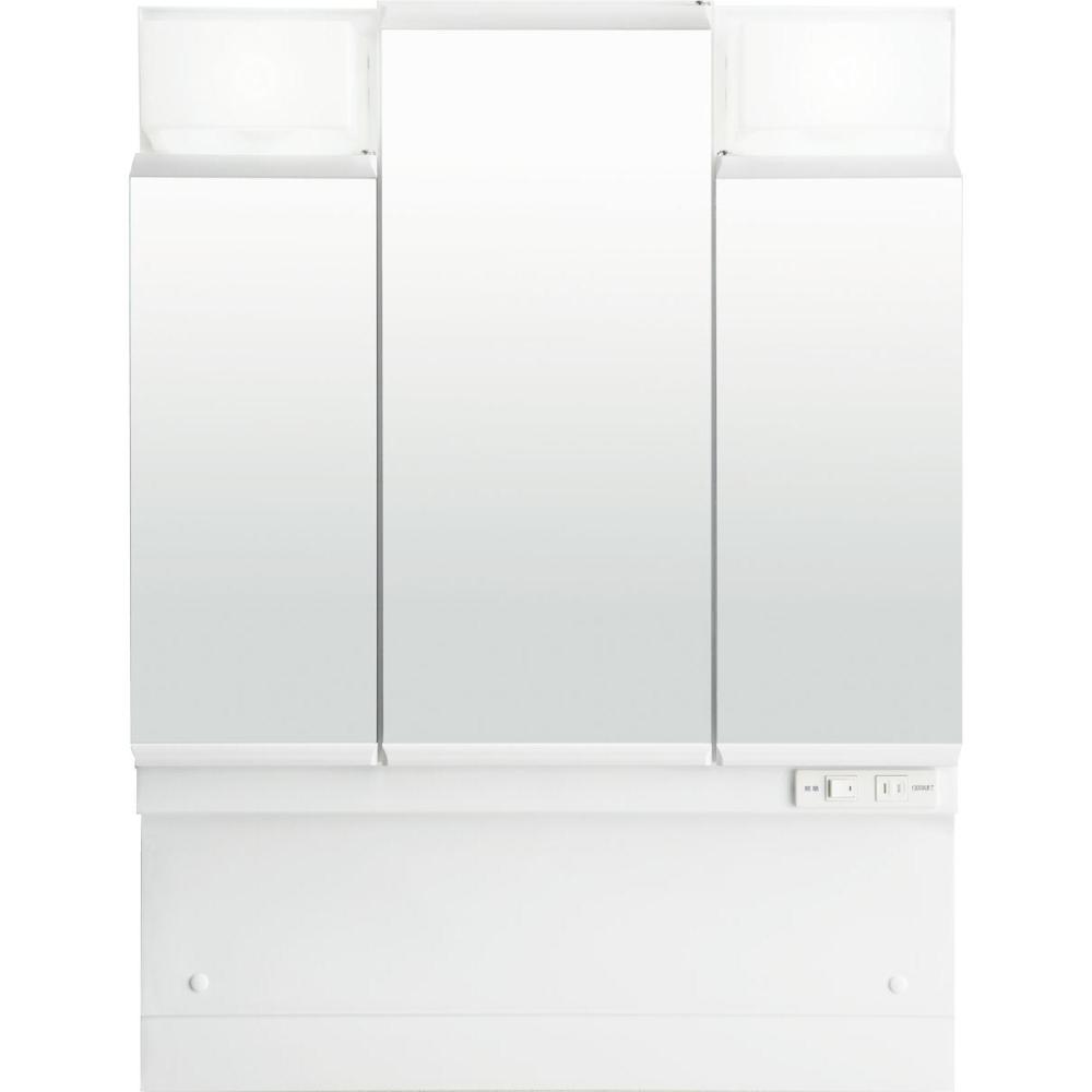 ＬＩＸＩＬ　ＩＮＡＸ　洗面化粧台ミラー　Ｄ７／Ｖ１シリーズ　３面鏡　ＬＥＤ　間口７５ｃｍ　ＭＤ７Ｘ３－７５３ＴＹＪ