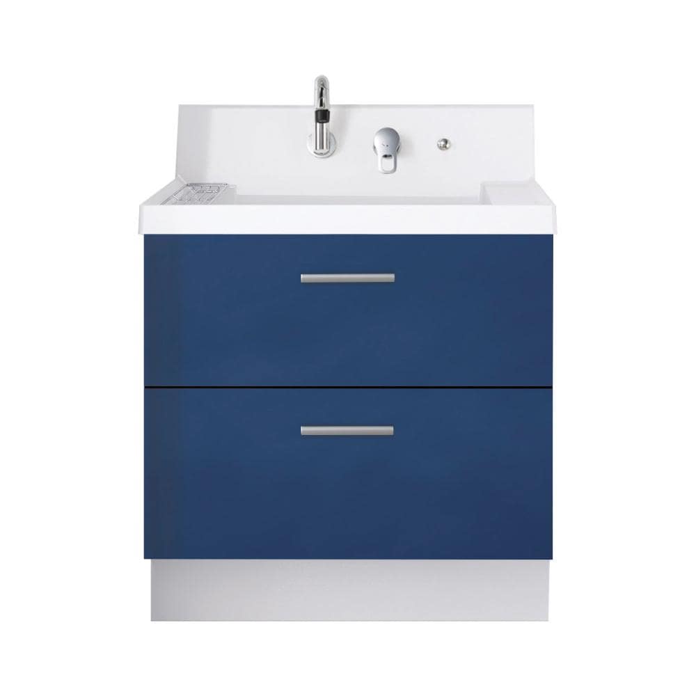 ＬＩＸＩＬ　ＩＮＡＸ　洗面化粧台　Ｋ１シリーズ　フルスライドタイプ　間口７５０×高さ８００ｍｍ　アーバンブルー　一般地用　Ｋ１ＦＨ５－７５５ＳＹ／Ｂ１２Ｈ