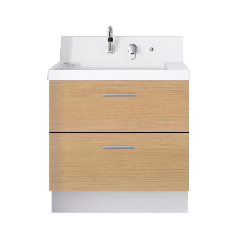 ＬＩＸＩＬ　ＩＮＡＸ　洗面化粧台　Ｋ１シリーズ　フルスライドタイプ　間口７５０×高さ８００ｍｍ　クリエペール　一般地用　Ｋ１ＦＨ５－７５５ＳＹ／ＬＰ２Ｈ