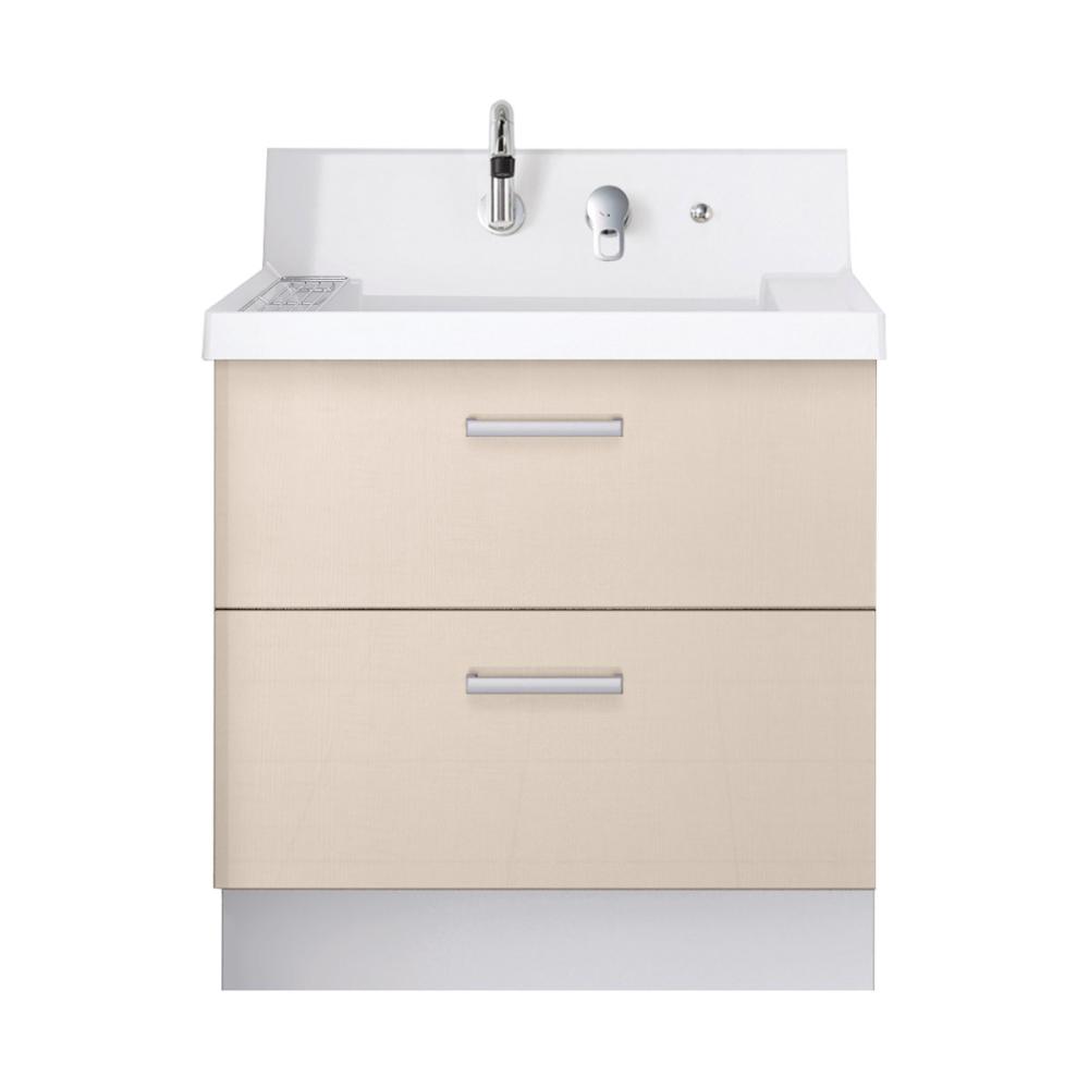 ＬＩＸＩＬ　ＩＮＡＸ　洗面化粧台　Ｋ１シリーズ　フルスライドタイプ　間口７５０×高さ８００ｍｍ　ライトベージュ　一般地用　Ｋ１ＦＨ５－７５５ＳＹ／ＨＶ２Ｈ