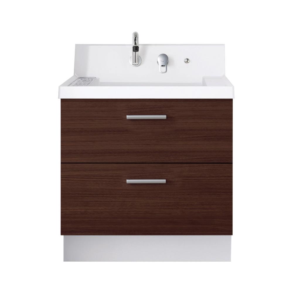 ＬＩＸＩＬ　ＩＮＡＸ　洗面化粧台　Ｋ１シリーズ　フルスライドタイプ　間口７５０×高さ８００ｍｍ　クリエダーク　寒冷地用　Ｋ１ＦＨ５－７５５ＳＹＮ／ＬＤ２Ｈ