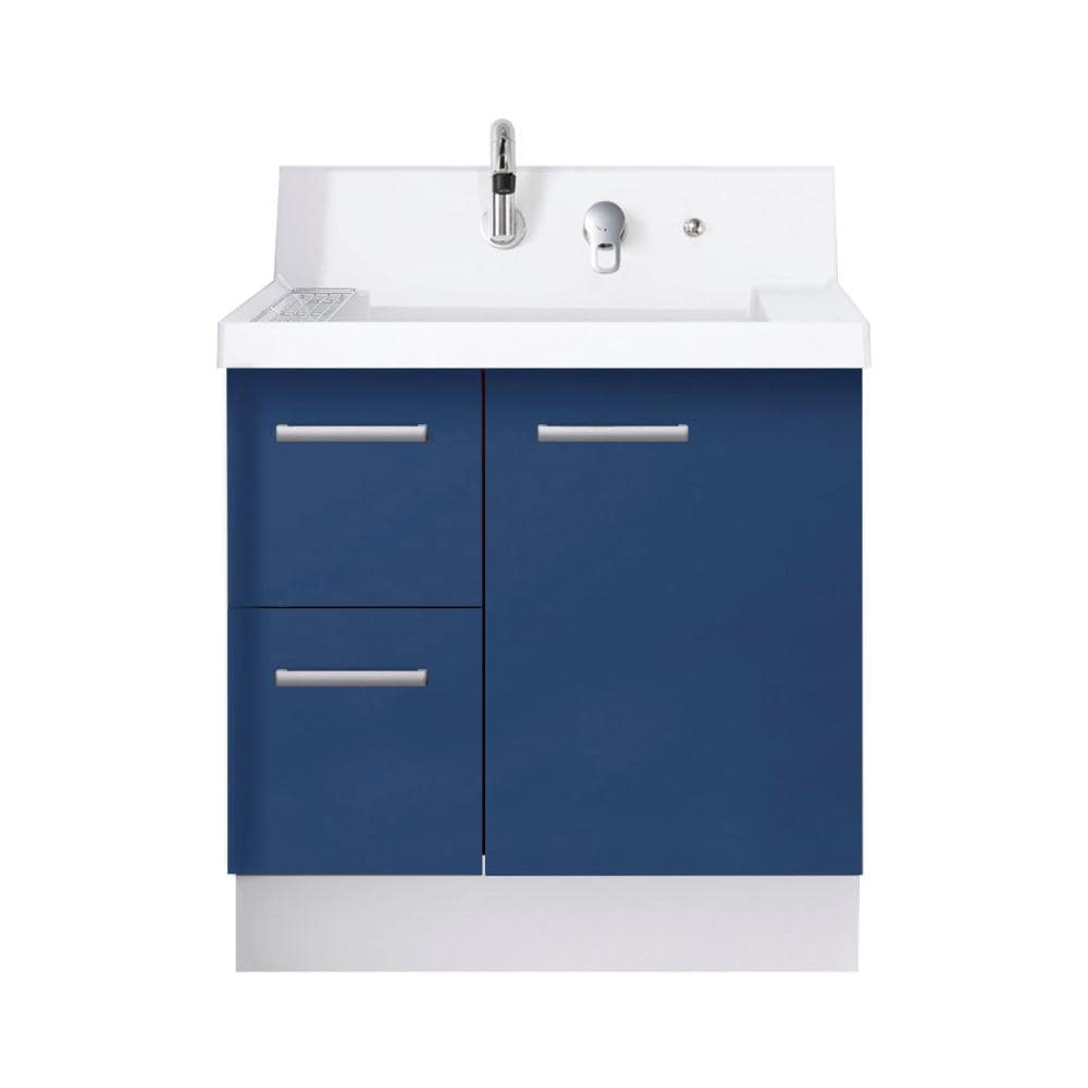 ＬＩＸＩＬ　ＩＮＡＸ　洗面化粧台　Ｋ１シリーズ　片引出タイプ　間口７５０×高さ８００ｍｍ　アーバンブルー　一般地用　Ｋ１Ｈ５－７５５ＳＹ／Ｂ１２Ｈ