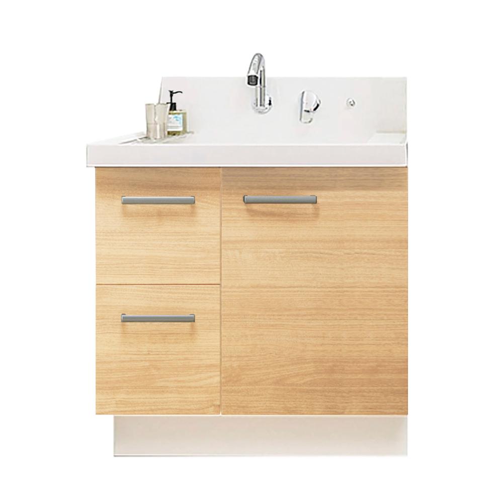 ＬＩＸＩＬ　ＩＮＡＸ　洗面化粧台　Ｋ１シリーズ　片引出タイプ　間口７５０×高さ８００ｍｍ　クリエペール　一般地用　Ｋ１Ｈ５－７５５ＳＹ／ＬＰ２Ｈ