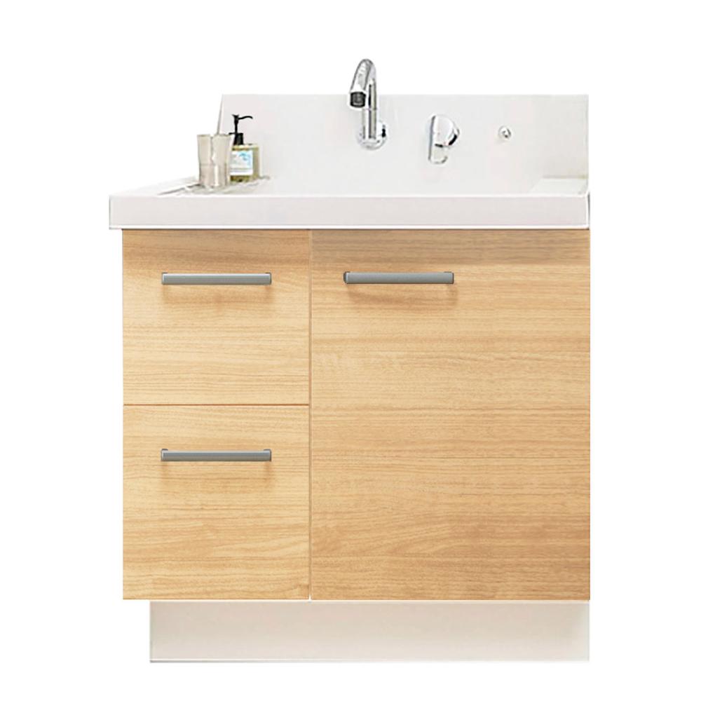 ＬＩＸＩＬ　ＩＮＡＸ　洗面化粧台　Ｋ１シリーズ　片引出タイプ　間口７５０×高さ８００ｍｍ　クリエペール　寒冷地用　Ｋ１Ｈ５－７５５ＳＹＮ／ＬＰ２Ｈ