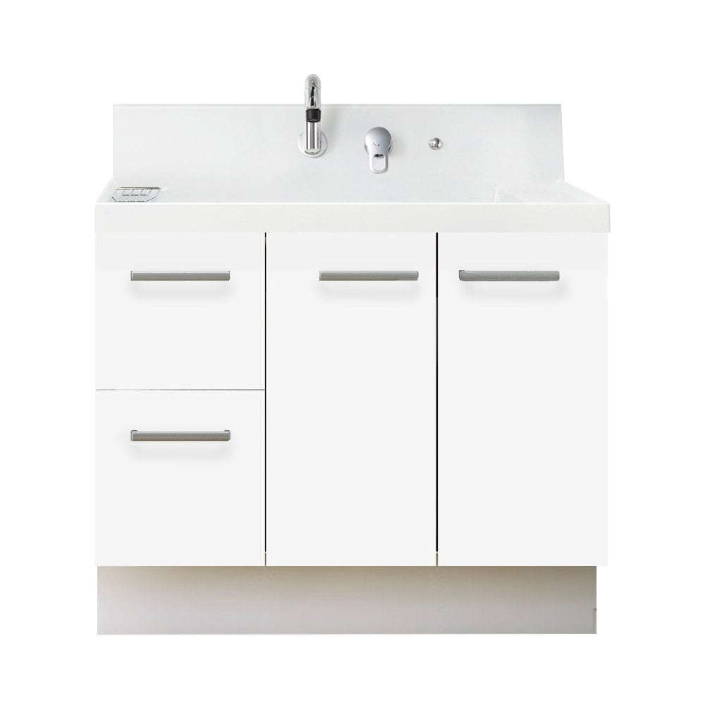 ＬＩＸＩＬ　ＩＮＡＸ　洗面化粧台　Ｋ１シリーズ　片引出タイプ　間口９００×高さ８００ｍｍ　グロスホワイト　寒冷地用　Ｋ１Ｈ５－９０５ＳＹＮ／ＹＳ２Ｈ