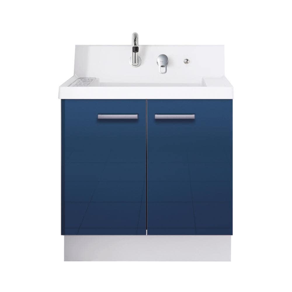 ＬＩＸＩＬ　ＩＮＡＸ　洗面化粧台　Ｋ１シリーズ　扉タイプ　間口７５０×高さ８００ｍｍ　アーバンブルー　一般地用　Ｋ１Ｎ５－７５５ＳＹ／Ｂ１２Ｈ