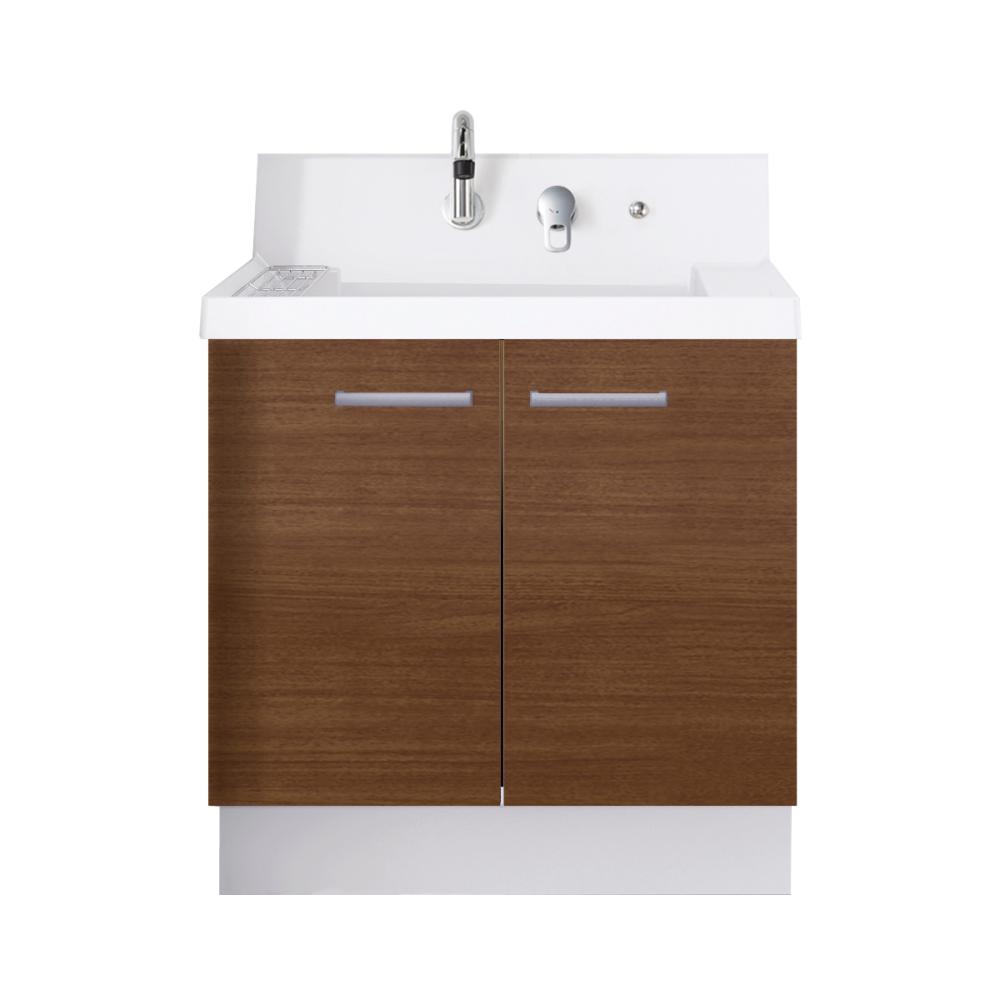 ＬＩＸＩＬ　ＩＮＡＸ　洗面化粧台　Ｋ１シリーズ　扉タイプ　間口７５０×高さ８００ｍｍ　クリエモカ　寒冷地用　Ｋ１Ｎ５－７５５ＳＹＮ／ＬＭ２Ｈ