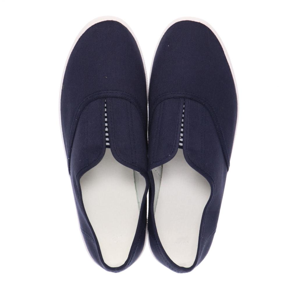 你的品牌名　カックスシューズ（ロール底）　ネイビー　２４．５ｃｍ