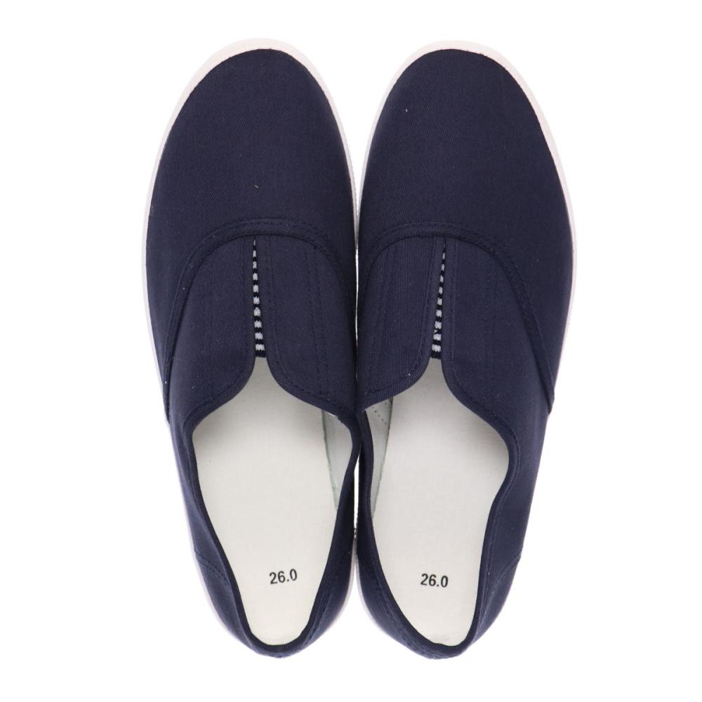 你的品牌名　カックスシューズ（ロール底）　ネイビー　２６．０ｃｍ