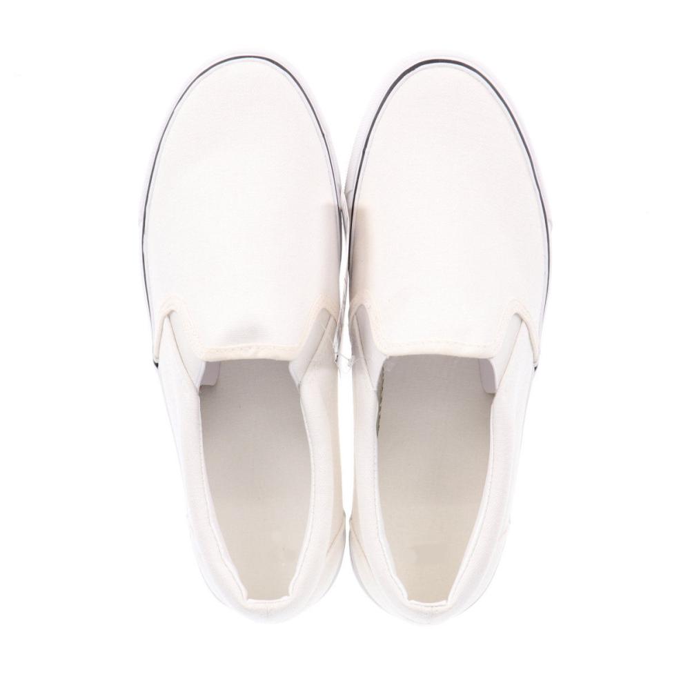 【アウトレット】你的品牌名　紳士　カックスシューズ　ホワイト　２７．０ｃｍ