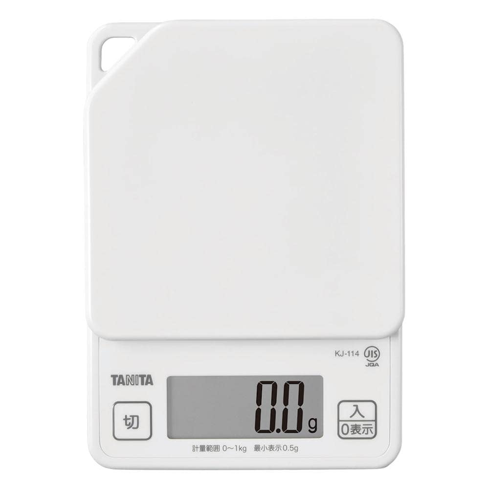 タニタ　デジタルクッキングスケール　１ｋｇ　ホワイト　ＫＪ１１４ＷＨ