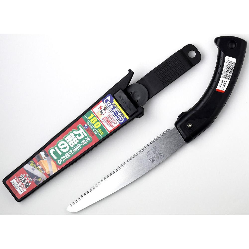 石鋸工業　刃多楽　サヤ付万能ノコ　１８０ｍｍ　本体　Ｎｏ．ＩＮＫ－０７０２