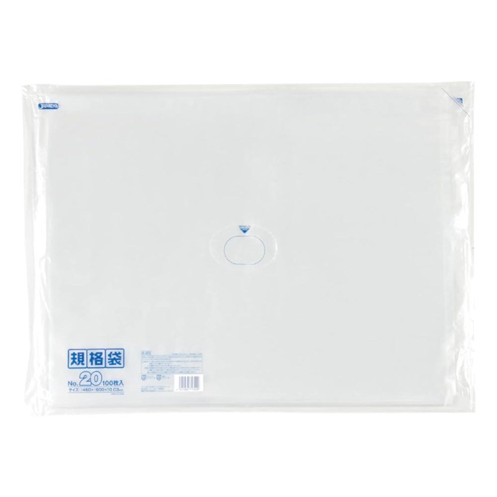 ジャパックス　ＬＤ　規格袋　２０号　０．０３ｍｍ厚　１００枚入り　Ｋ－２０