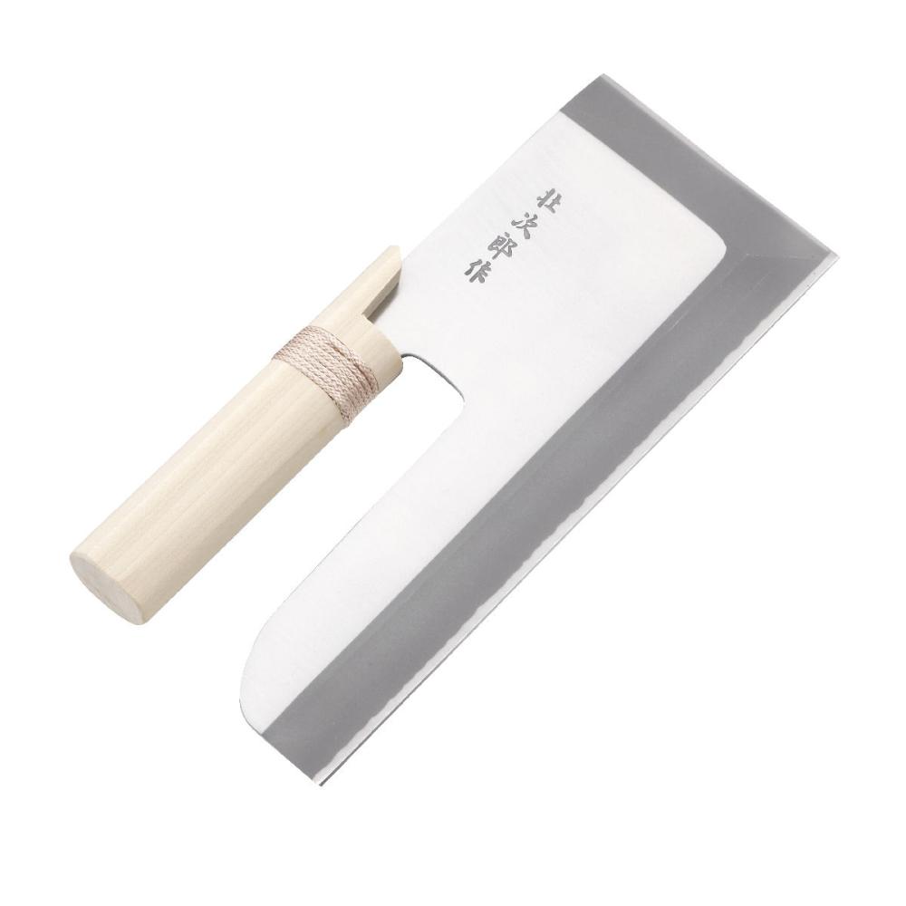 ナガノ産業　ステンレス　めん切り包丁　壮次郎　２７ｃｍ　白木柄