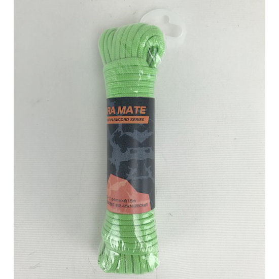 パラメイト　ロープ　４ｍｍＸ１５ｍ　緑