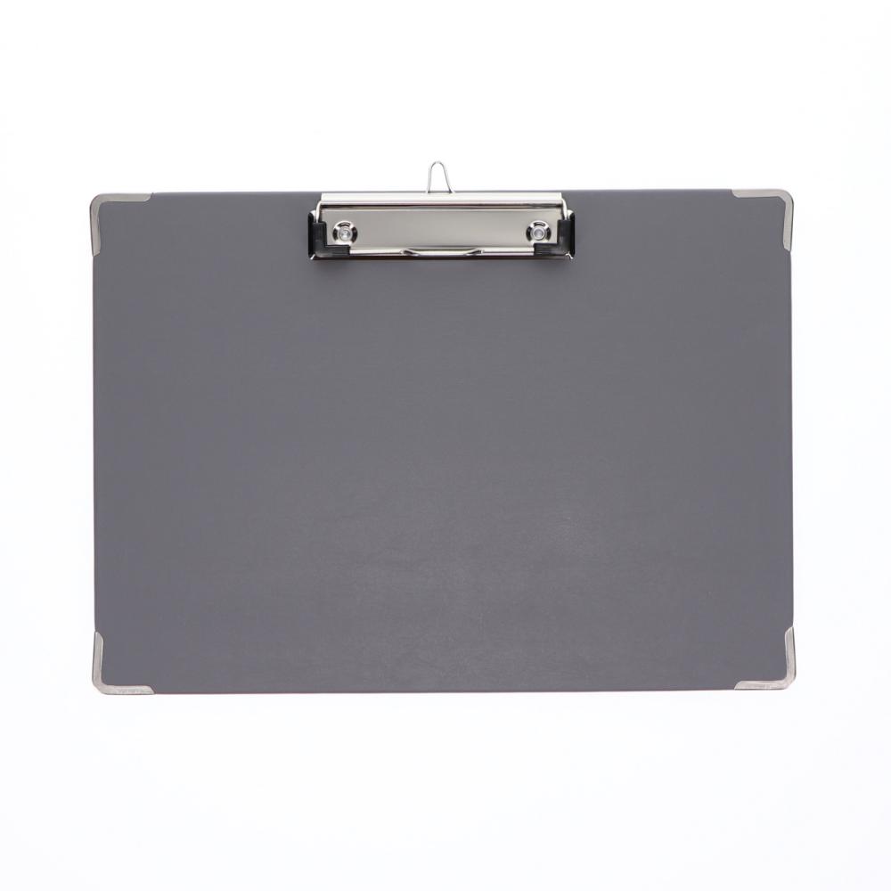 你的品牌名セレクト　用箋ばさみ　Ａ４サイズ　ヨコ型　グレー