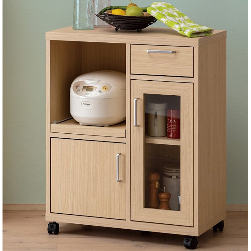 白井産業　家電収納　フルニコ　ナチュラル　幅６３．１×高さ８０×奥行３５．６ｃｍ　ＦＵＬ－８０６５ＳＬ　ＮＡ