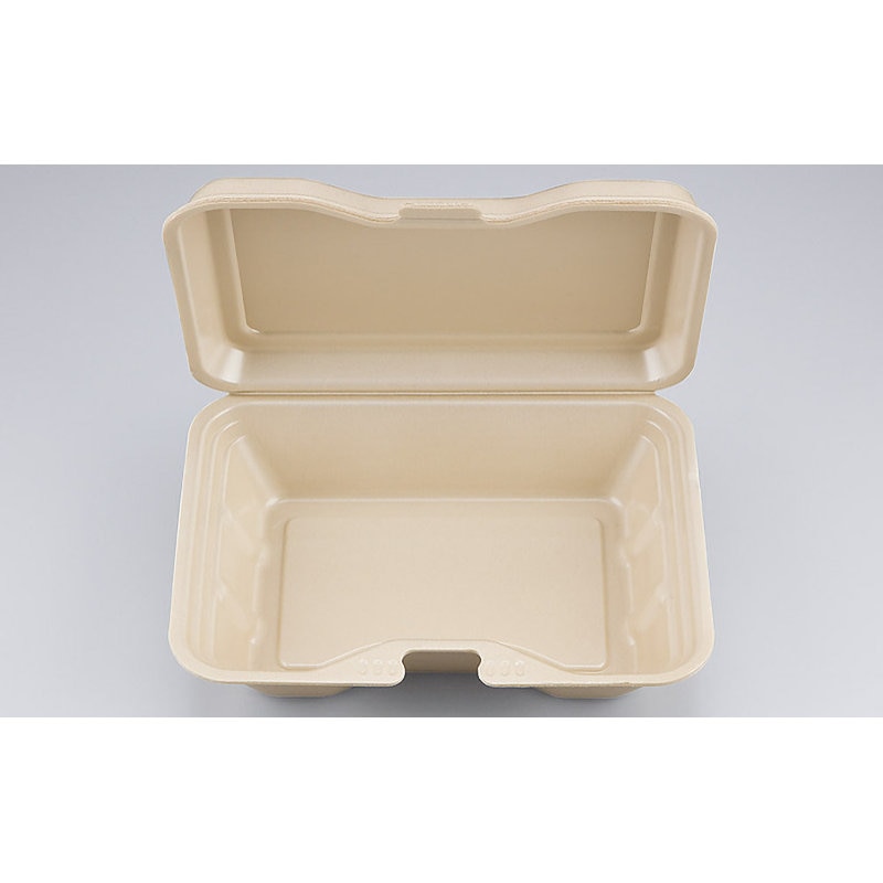 シービー化成　テイクアウト容器　キャメル　幅２１．２×奥行１５．６×高さ４．６ｃｍ　５０枚入り　ＶＫ－６１１