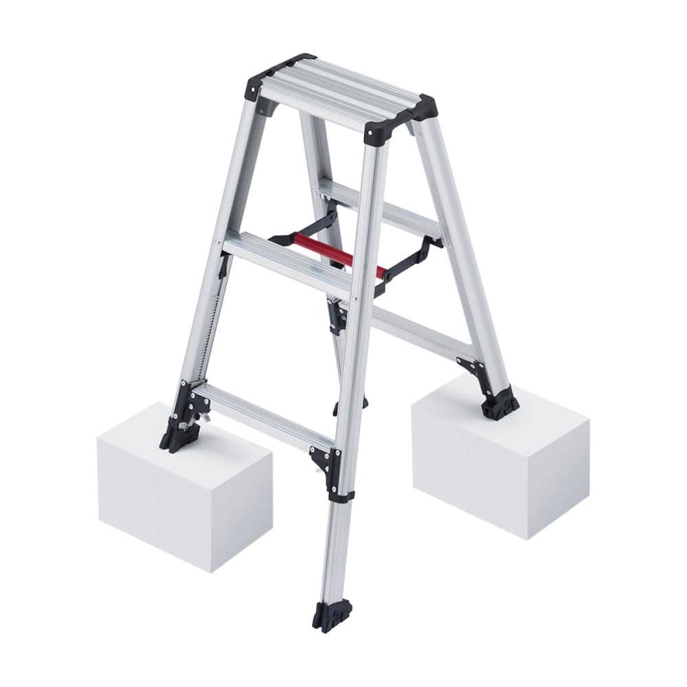 軽くて丈夫な脚立伸縮脚軽　ＲＺＳ－０９ａ