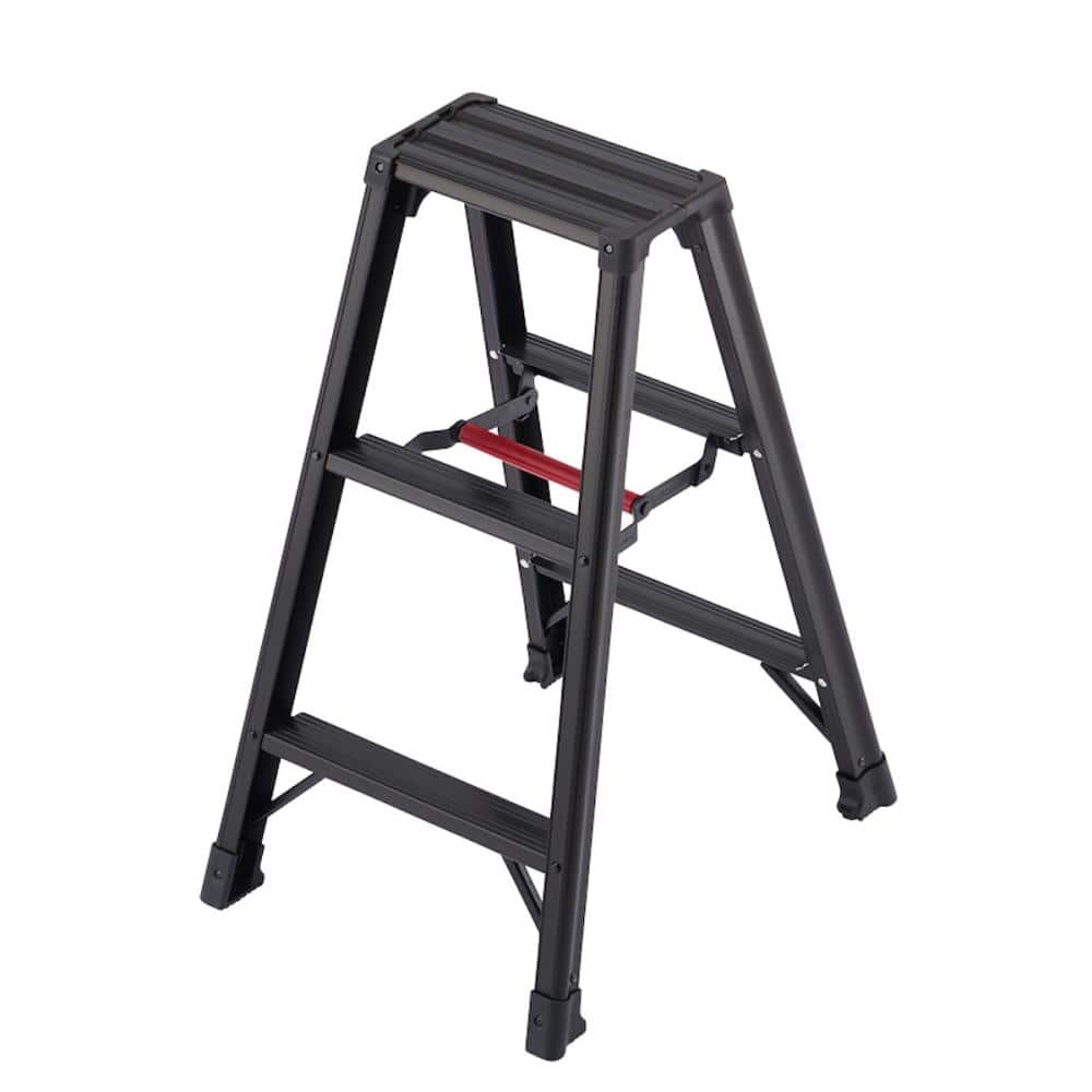 長谷川工業　軽くて丈夫な脚立　脚軽　ブラック　ＲＺＢ－０９ｂ