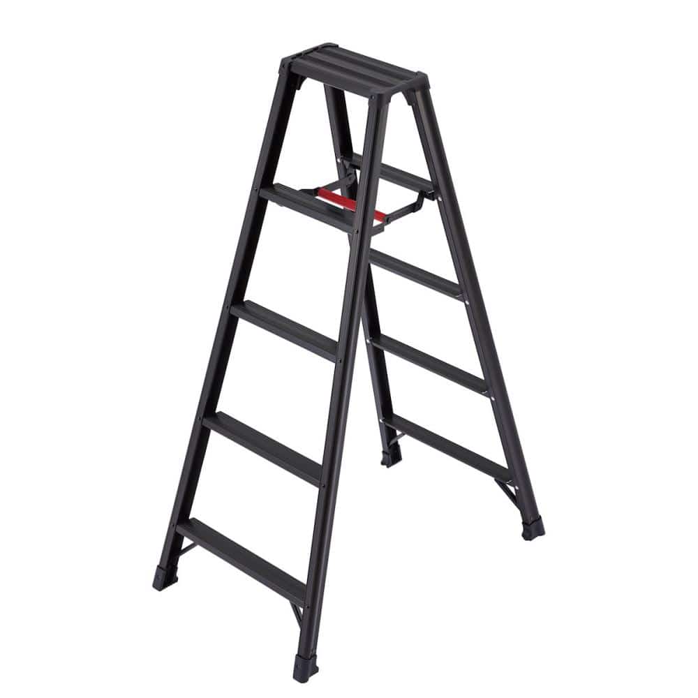 長谷川工業　軽くて丈夫な脚立　脚軽　ブラック　ＲＺＢ－１５ｂ