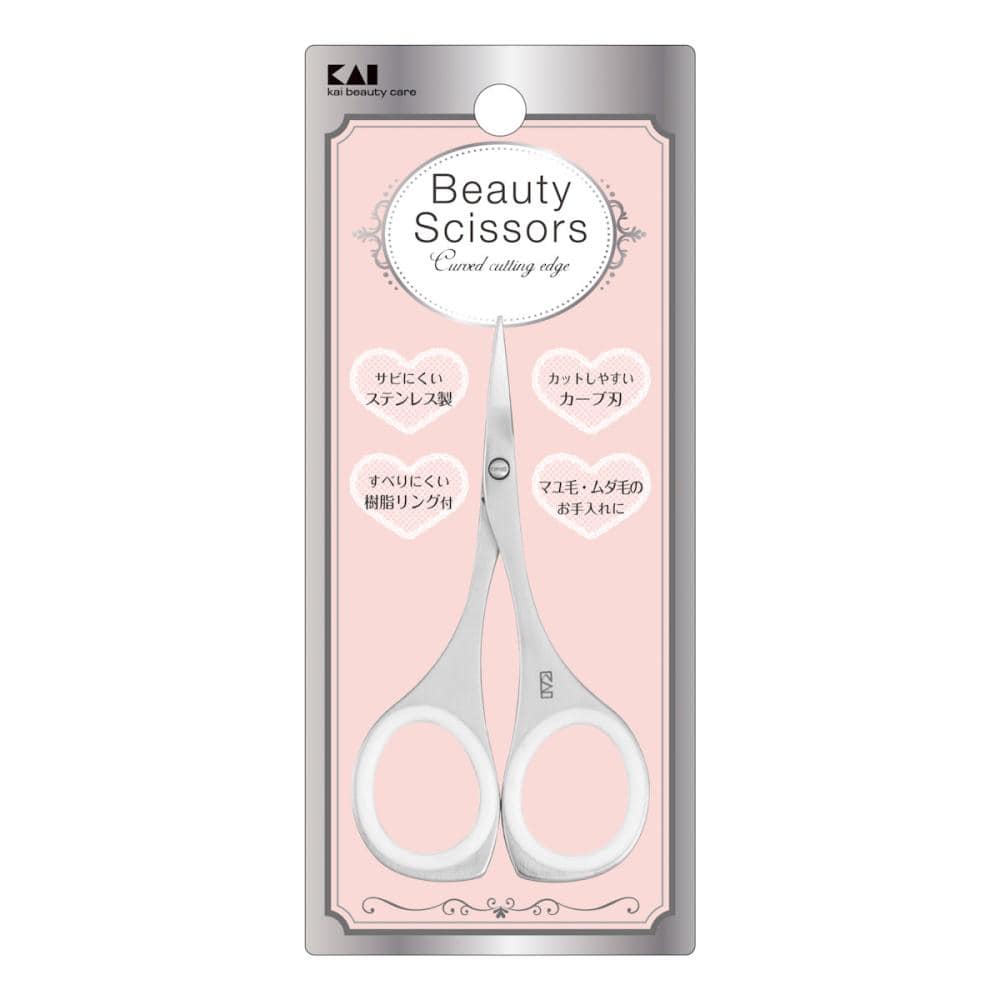 貝印　オシャレハサミ　樹脂リング付