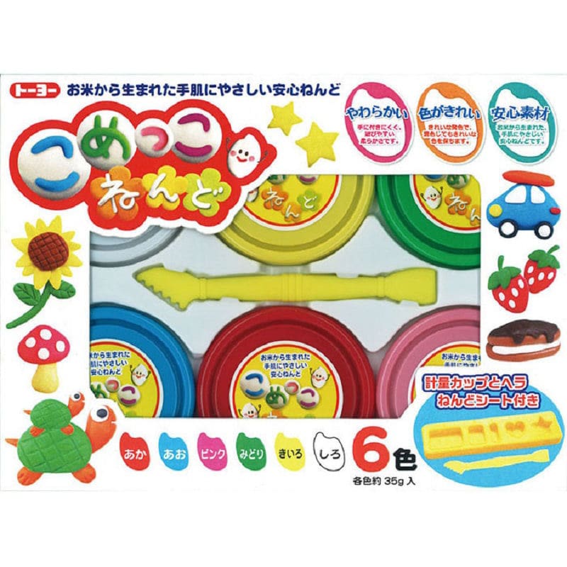 トーヨー　こめっこねんど　６色入り