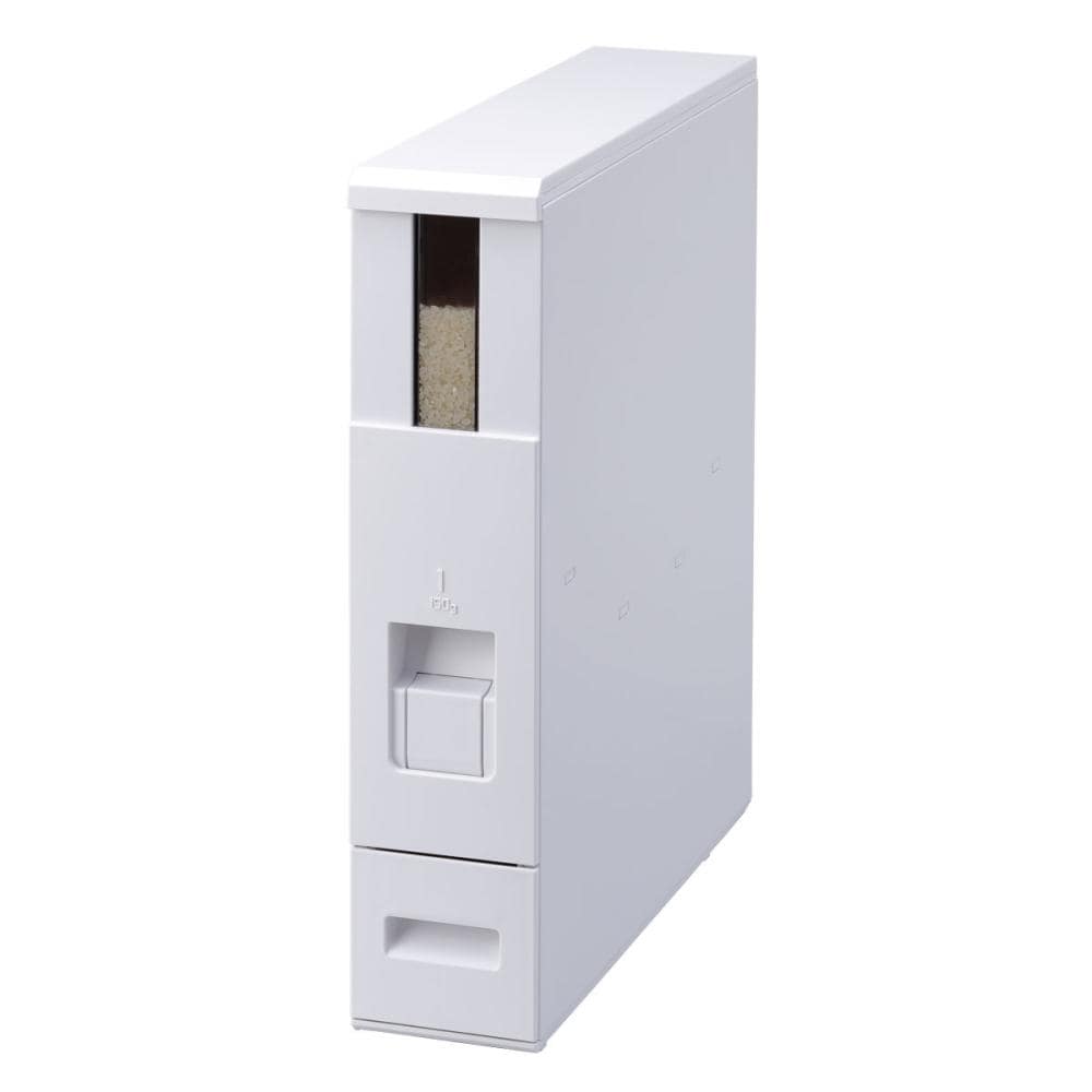 エムケー精工　ＭＫ米びつ　ライスエーススリム　米収納量６ｋｇ　幅１０×奥行４０×高さ４４ｃｍ　ＲＣＢ－０６ＳＷ