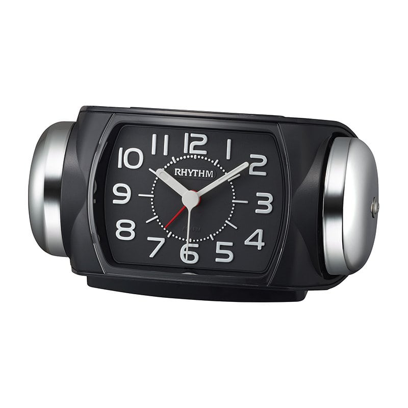 リズム　大音量ベル目覚まし時計　タフバトラークォーツ　黒　８ＲＡ６４７ＳＲ０２