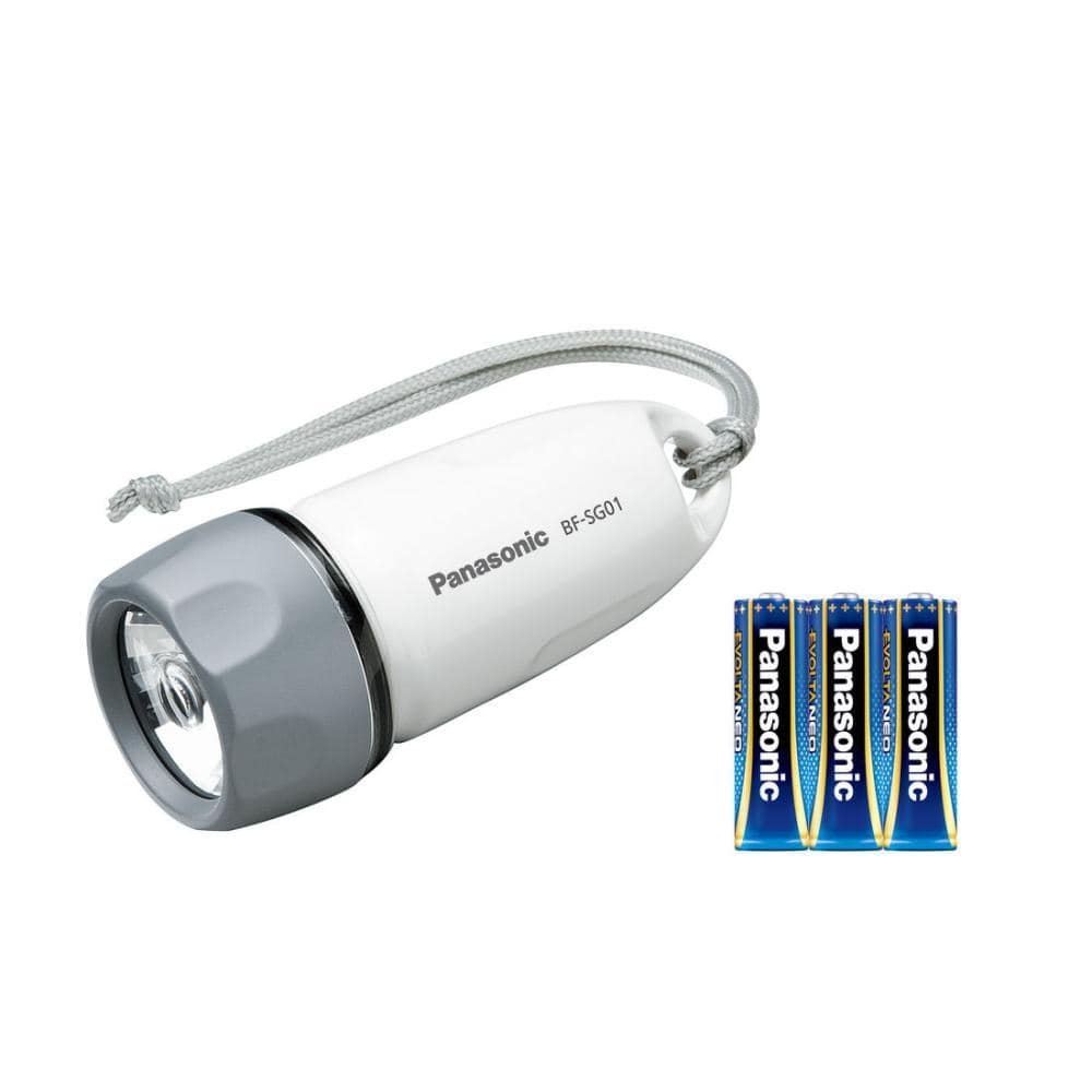 パナソニック　エボルタＮＥＯ付きＬＥＤ防水ライト　ホワイト　ＢＦ－ＳＧ０１Ｎ－Ｗ