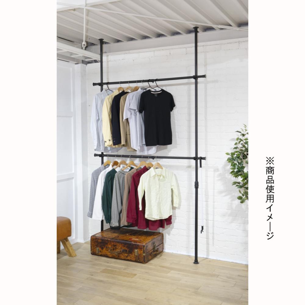 ＹＡＭＡＺＥＮ（山善）　突っ張りハンガーラック　ブラック　ＭＢＫ