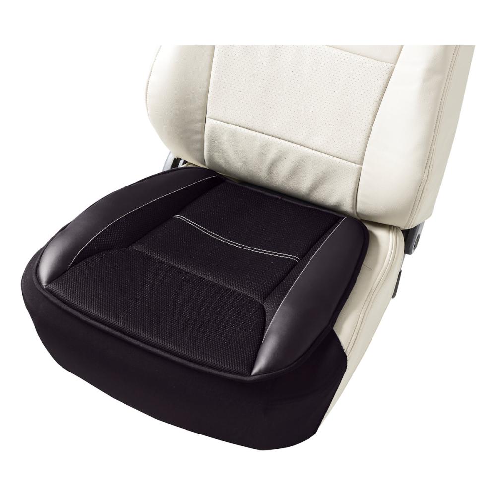 ボンフォーム　カーシートクッション　スポーツレザー　５０×４８ｃｍ（ヒップ型）　ブラック　５３４６－４３ＢＫ