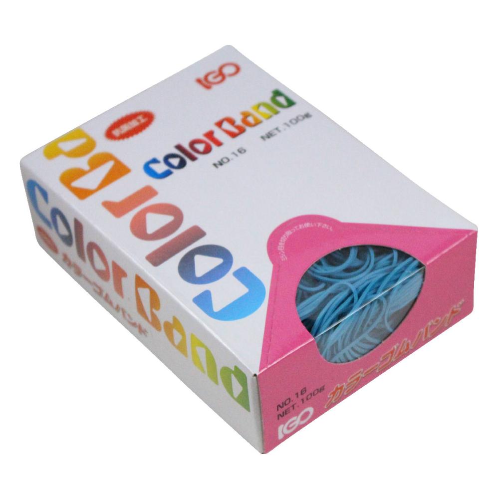 ＩＧＯ　ゴムバンド　輪ゴム　＃１６　１００ｇ　青