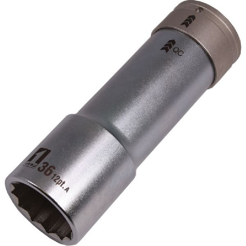 イチネンアクセス　ＱＣソケット　６分シングル　３６ｍｍ　１２角　ＩＭ－６Ｗ３６ＳＬ－１２Ｋ