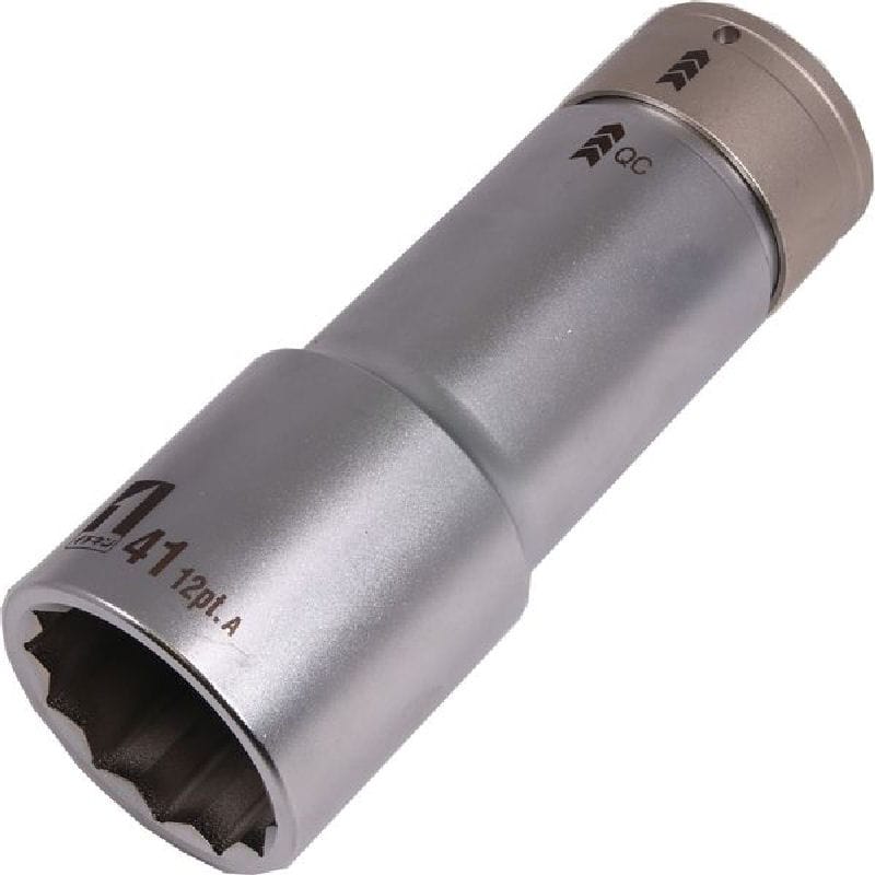 イチネンアクセス　ＱＣソケット　６分シングル　４１ｍｍ　１２角　ＩＭ－６Ｗ４１ＳＬ－１２Ｋ