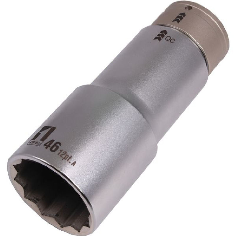 イチネンアクセス　ＱＣソケット　６分シングル　４６ｍｍ　１２角　ＩＭ－６Ｗ４６ＳＬ－１２Ｋ