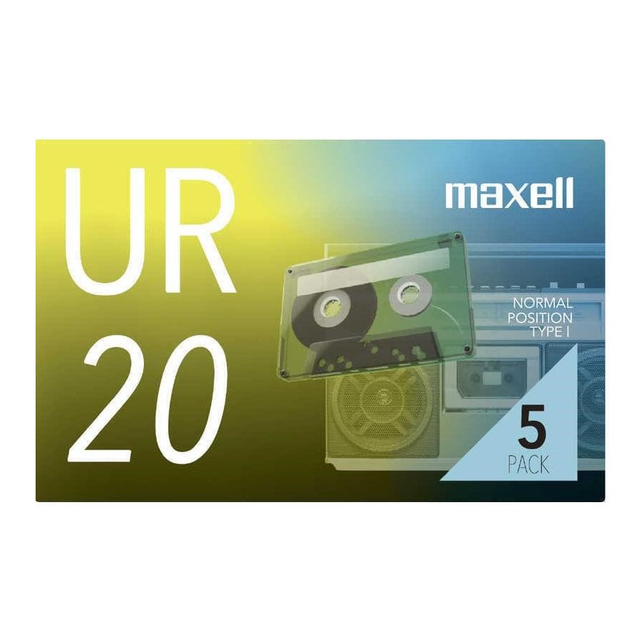 マクセル　録音用カセットテ－プ２０分　５巻　ＵＲ－２０Ｎ５Ｐ