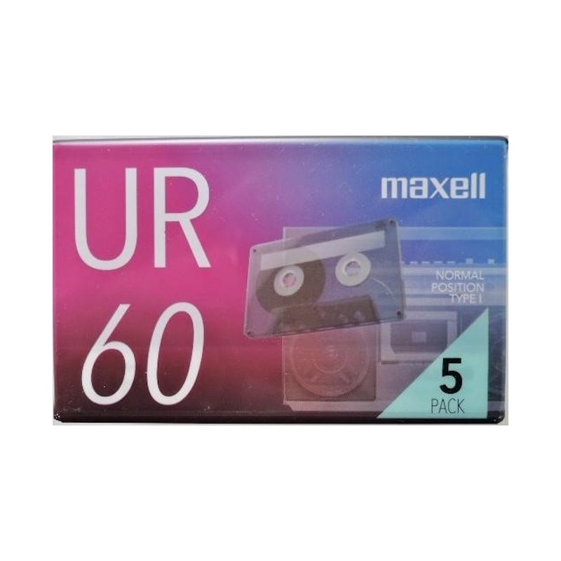 マクセル　録音用カセットテ－プ６０分　５巻　ＵＲ－６０Ｎ５Ｐ