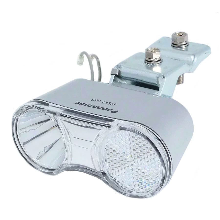 パナソニック　カゴ下ＬＥＤオートライト　ハブダイナモ専用　シルバー　ＮＳＫＬ１４６